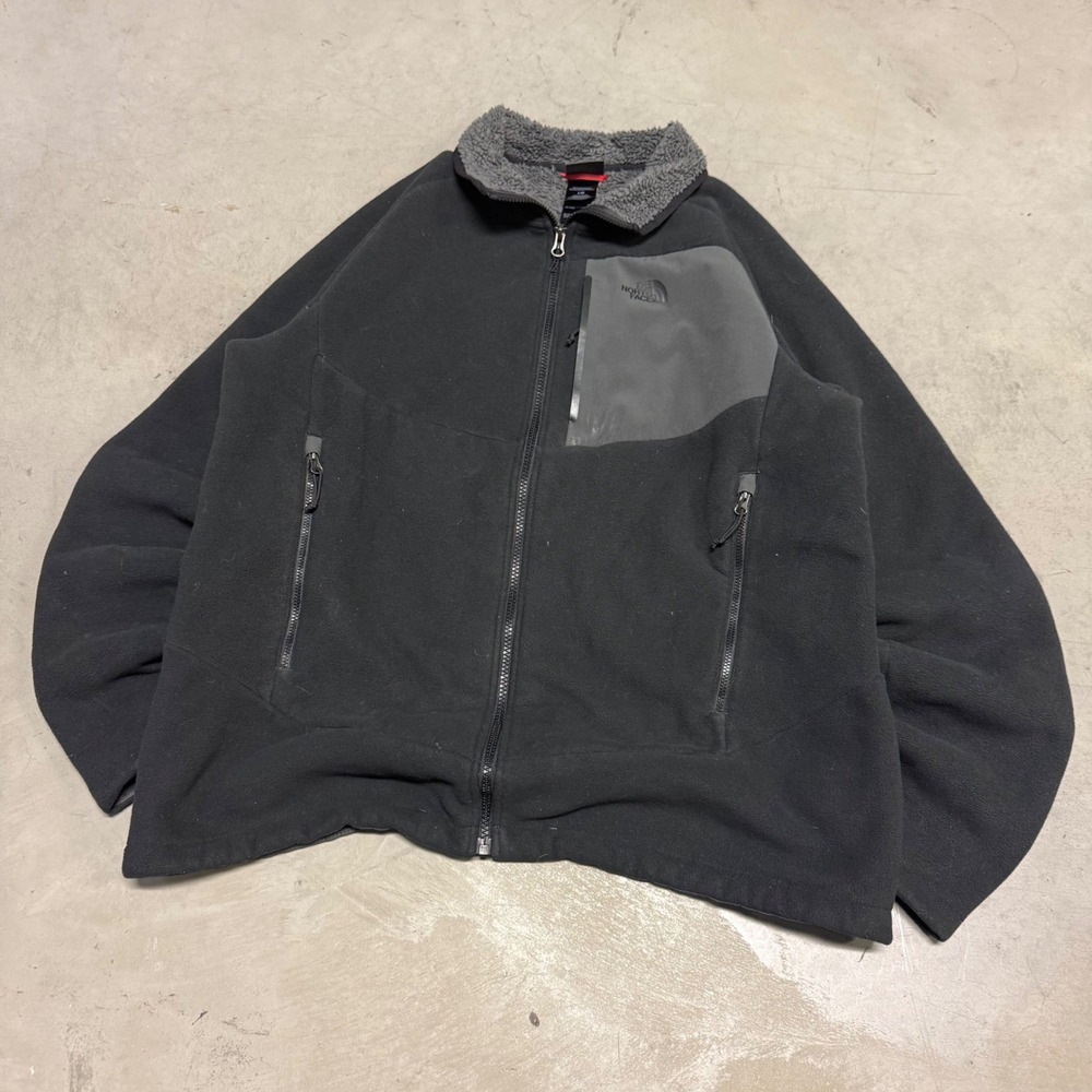Black Fur Lined North Face‎ Zip Up